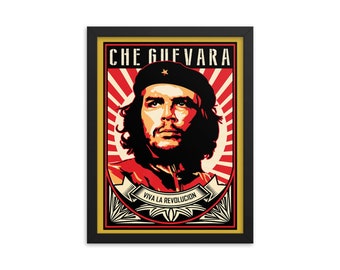 Che Guevara 'Viva La Revolucion' Framed Giclée Poster