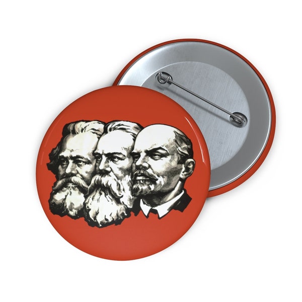 Marx Engels Lenin 2" Pin Button, Socialism, Communism, Marxism, Activism
