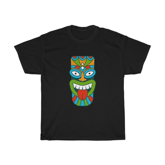 Tiki Mask T-shirt, Retro, Vintage, Polynesia