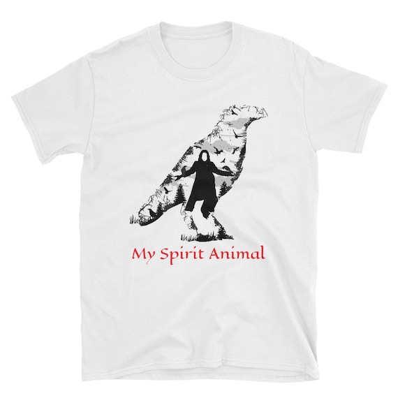 My Spirit Animal, Short-Sleeve Unisex T-Shirt, Crow, Raven, Edgar Allan Poe