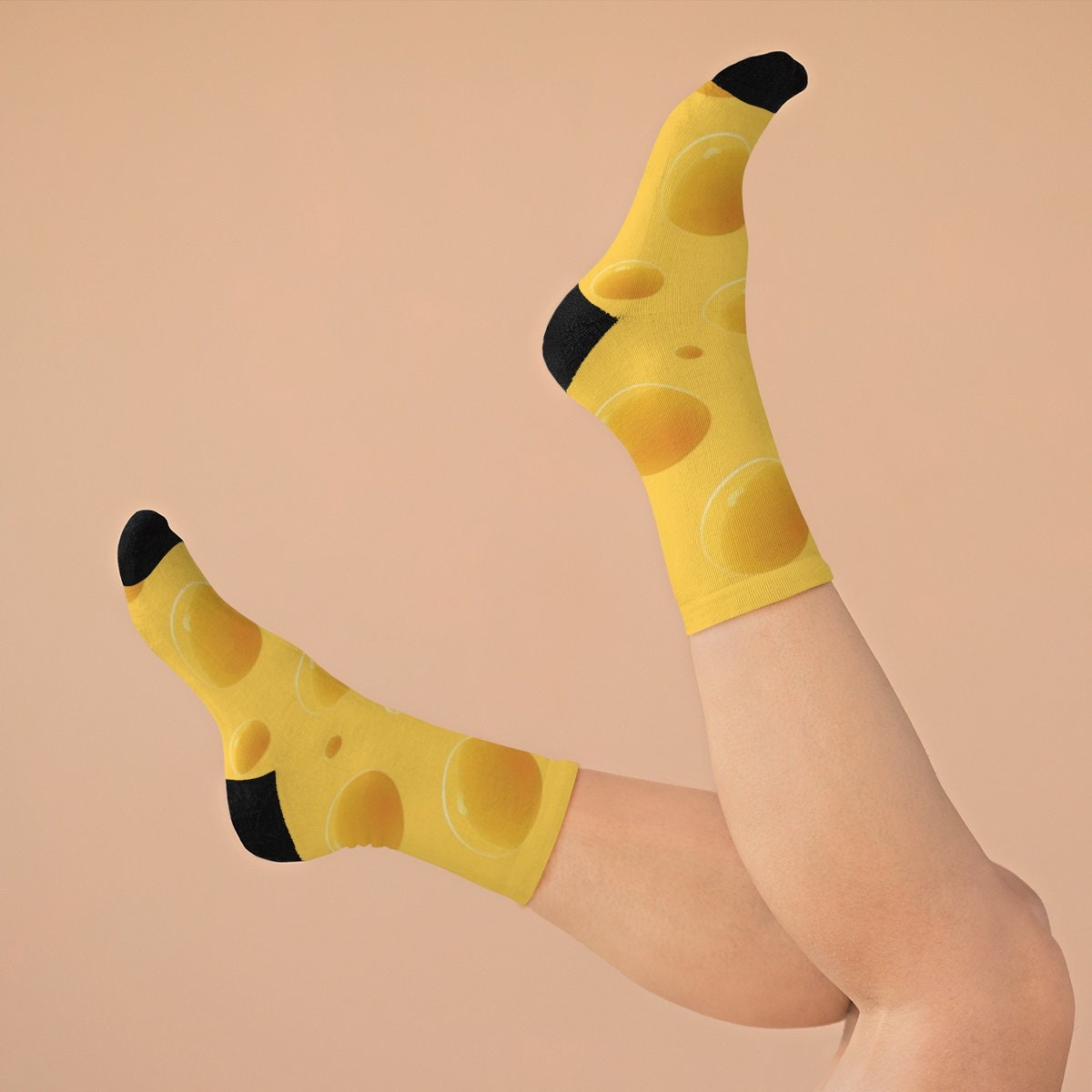 Cheese Premium Crew Socks, One Size Fits Most