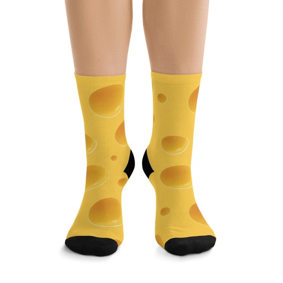 Cheese Premium Crew Socks, One Size Fits Most