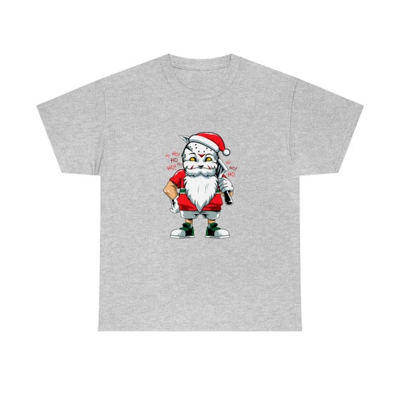 Serial Killer Santa, 100% Cotton T-shirt, Santa Claus, Christmas, Xmas, Fun, Quirky, Humorous