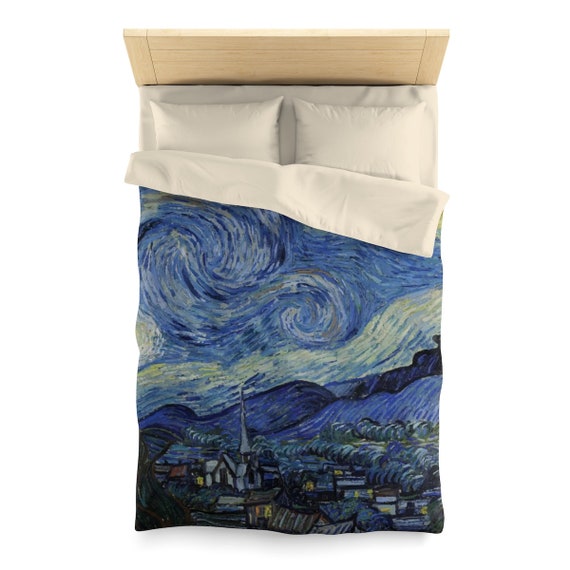 Starry Night, Duvet Cover, Vintage, Antique Painting, Vincent Van Gogh