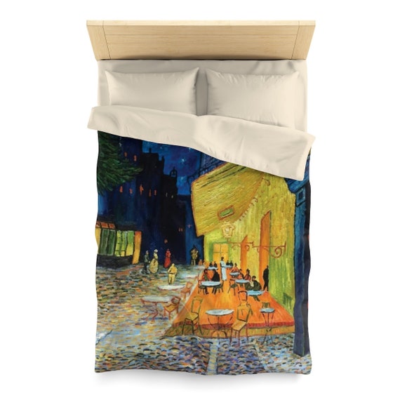 Cafe Terrace At Night, Duvet Cover, Vintage, Antique Painting, Vincent Van Gogh