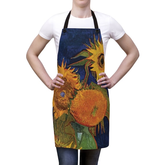 Six Sunflowers Kitchen Apron, Vincent Van Gogh