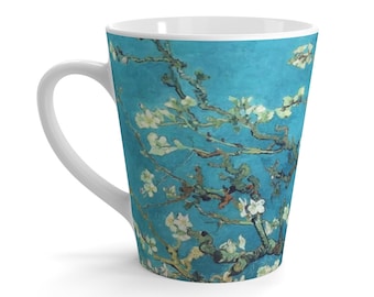 Almond Blossoms Latte Mug, Vincent Van Gogh, Coffee, Tea