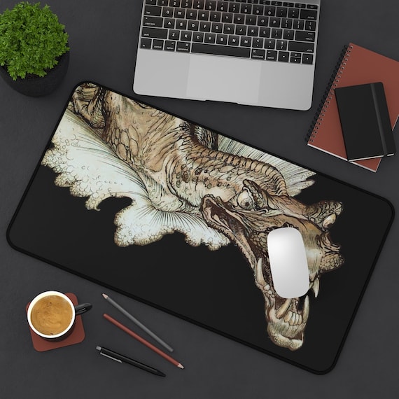 Leviathan Desk Mat, Arthur Rackham, Sea Dragon, Sea Monster