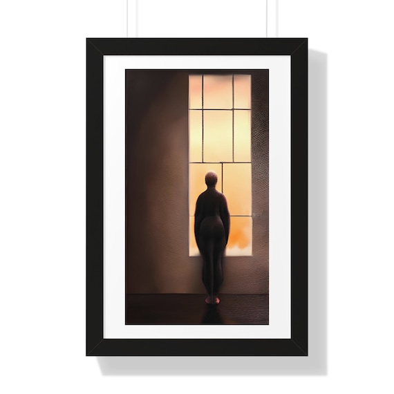 Anticipation At Dusk, 16"x24" Framed Poster, Ephemeral, Introspection, Expectation, Uncertainty, Hope, Despair, Solace, Twilight