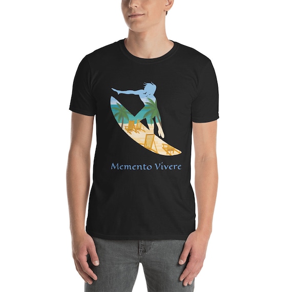 Memento Vivere, Short-Sleeve Unisex T-Shirt, Remember To Live