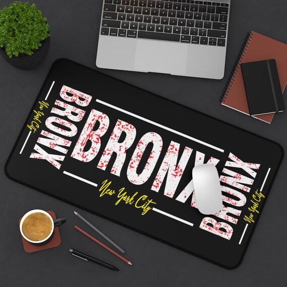 Bronx New York City Desk Mat, Vintage Retro Style Design, Bronx Pride