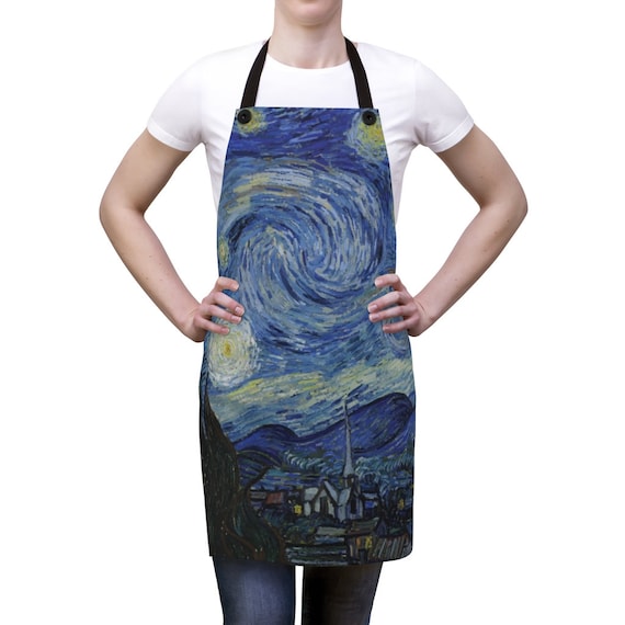 Starry Night Kitchen Apron, Vincent Van Gogh