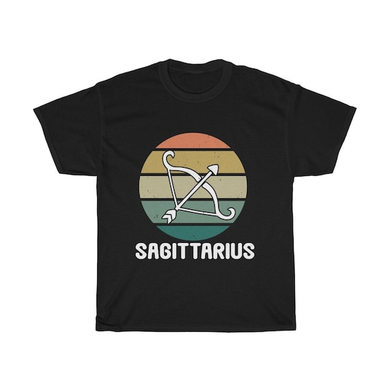 Sagittarius, 100% Cotton T-shirt, Archer, Retro Vintage Style, Zodiac Sign, Astrology Gift