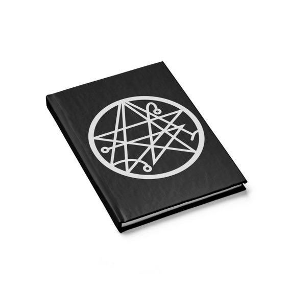 Sigil Of The Gateway v2, Hardcover Journal, Ruled Line, H.P. Lovecraft, Necronomicon, Cosmic Horror, Notebook