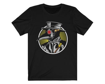 Plague Doctor Bella+Canvas Soft T-shirt, Vintage Inspired Steampunk Image