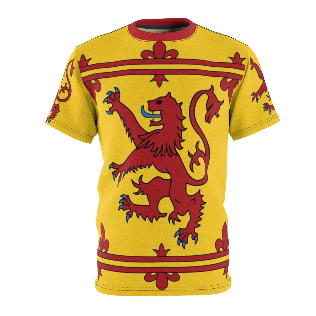 Lion Rampant of Scotland Unisex Tshirt Royal Banner of the Etsy