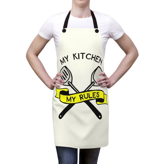 My Kitchen My Rules, Kitchen Apron, Funny Saying, Chef, Cook