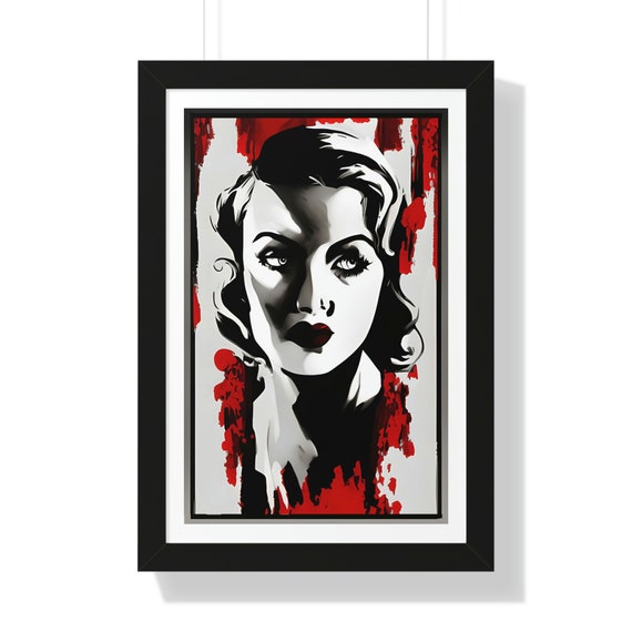 Femme Fatale, 16"x24" Framed Poster, Graphic Novel Noir