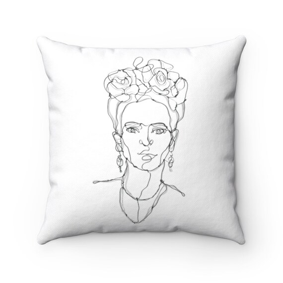 Frida Kahlo Spun Polyester Square Pillow Case