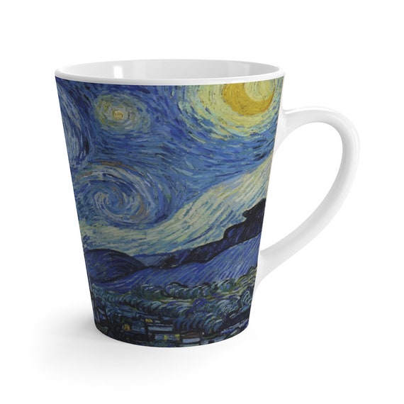 Starry Night Latte Mug, Vincent Van Gogh, Coffee, Tea