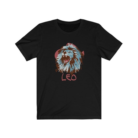 Retro Leo Bella+Canvas Black T-shirt, Zodiac Sign, Astrology Gift