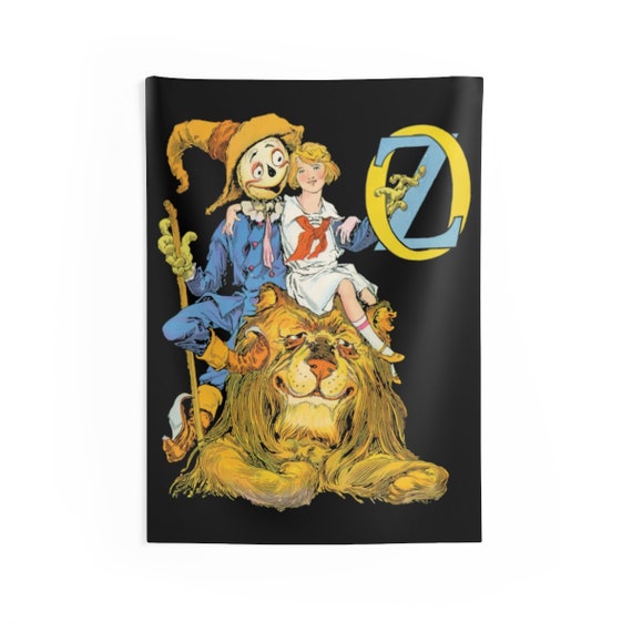 Dorothy, The Scarecrow & The Cowardly Lion, 26"x36" Indoor Wall Tapestry, Wizard Of Oz, Wall Decor, Room Decor