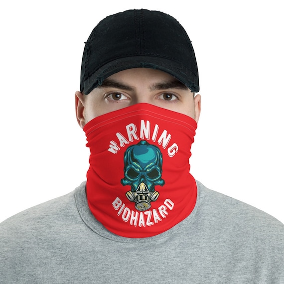 Warning Biohazard, Neck Gaiter, Headband, Bandana