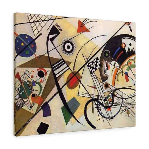 Transverse Line, 30"x24" Canvas Print, Wassily Kandinsky, Abstract