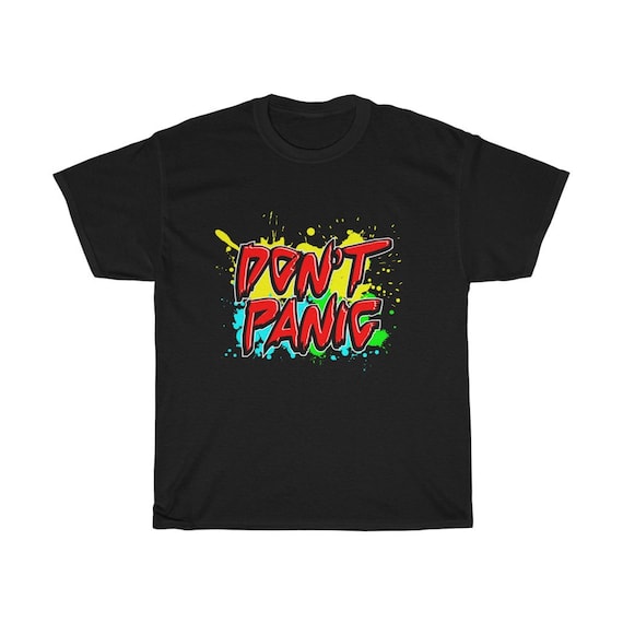 Don't Panic 100% Cotton T-shirt, Up To 5XL, The Hitchhiker's Guide To The Galaxy