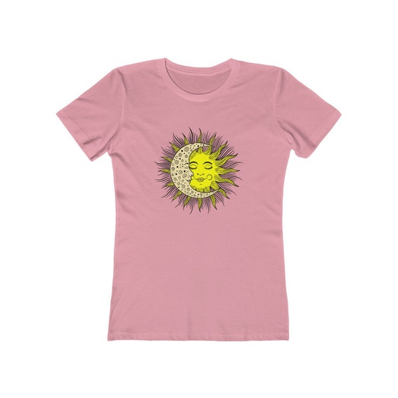 Sun And Moon Women's Boyfriend Tee, Duality Symbol