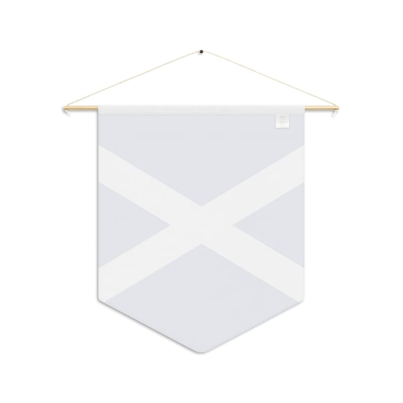 Flag Of Scotland, 18"x21" Indoor Wall Pennant. Saint Andrew's Cross, Saltire, Scottish Pride image 4