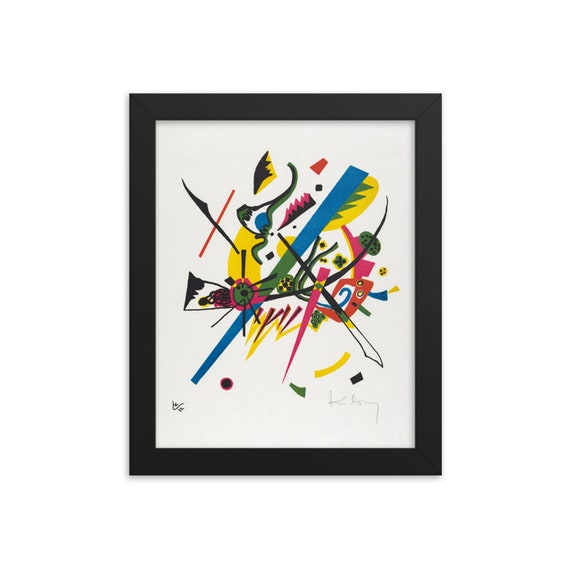 Small Worlds #1, 8"x10" Framed Giclée Poster, Black Wood Frame, Acrylic Covering, Wassily Kandinsky, Circa 1922, Abstract