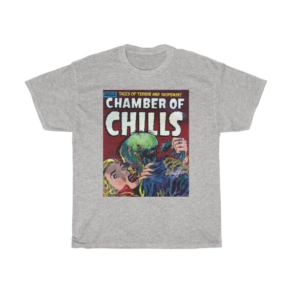 Chamber Of Chills - Heavy Cotton Tee - Vintage Horror Comic Cover