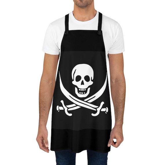 Skull & Crossed Cutlasses, Cookout Apron, Pirate Flag, Jolly Roger