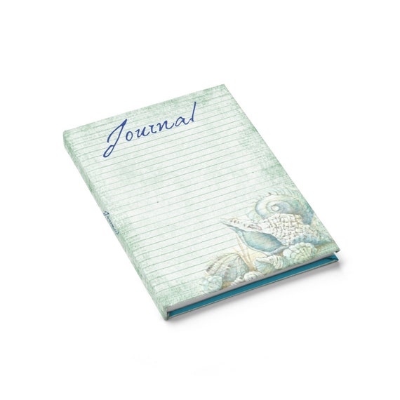 Seashell Themed Hardcover Journal, Notebook