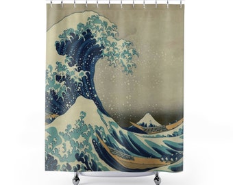 Shower Curtain, Japanese Art Print