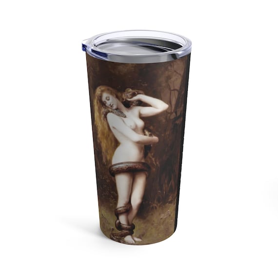 Lilith And The Serpent 20oz Tumbler, Wicca, Feminism