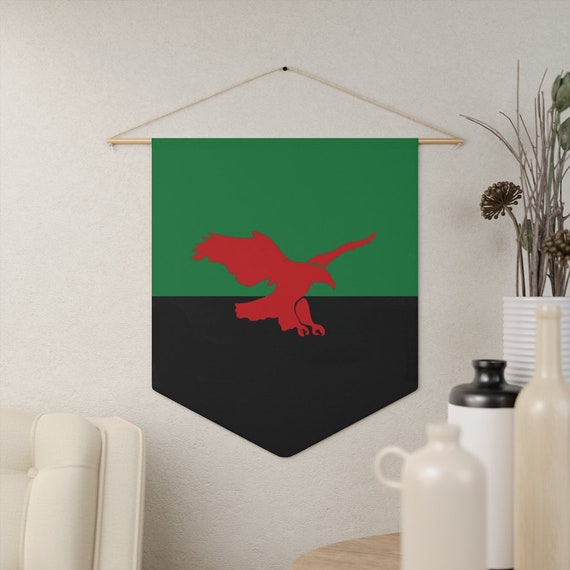 House Atreides v2, Vertical 18"x21" Indoor Wall Pennant. Inspired From Dune, Cosplay, Red Hawk, Banner, Flag