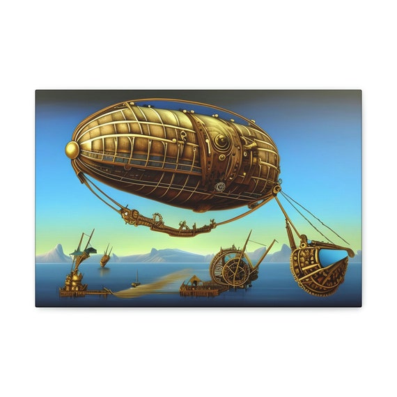 Surreal Steampunk #8, 18"x12" Canvas Print