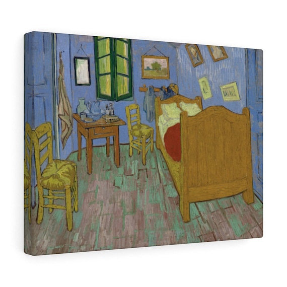 Van Gogh's Bedroom Canvas Print, Vincent Van Gogh, 1889