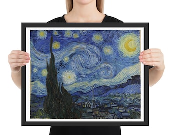 The Starry Night, 20" x 16" at 300 DPI Digital Image, Vincent Van Gogh