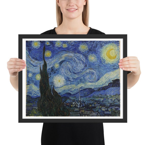 The Starry Night, 20" x 16" at 300 DPI Digital Image, Vincent Van Gogh