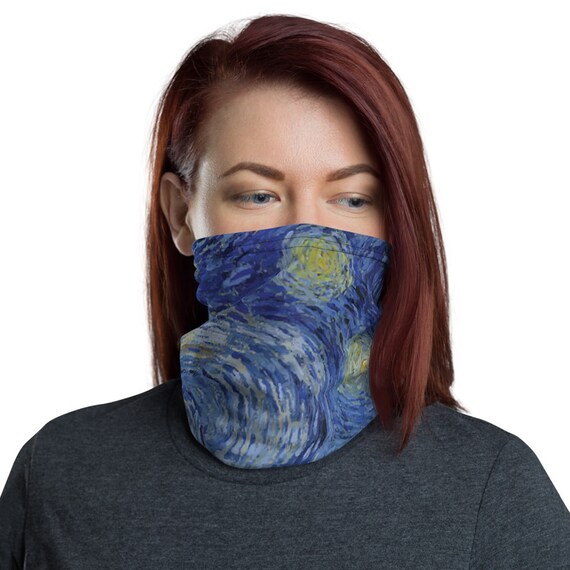 Starry Night, Neck Gaiter, Vincent Van Gogh, Headband, Bandana