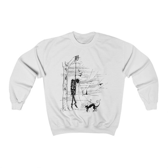 Black Cat's Revenge Sweatshirt, Inspired By Edgar Allan Poe Short Story, Vintage Illustration