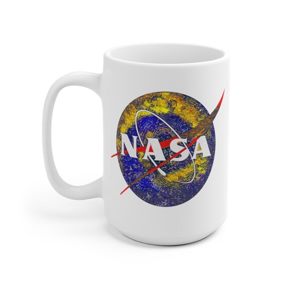 NASA Starry Night Large White Ceramic Mug, Coffee, Tea