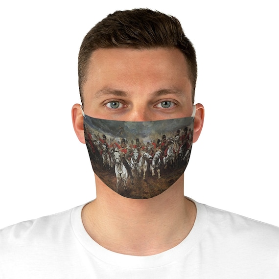 Scotland Forever! Cloth Face Mask, Washable, Reusable, Charge of the Royal Scots Greys, Battle of Waterloo, Military History