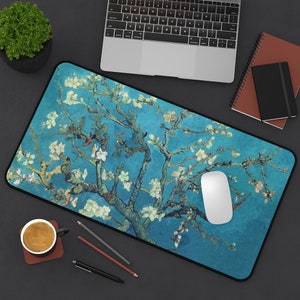 Almond Blossoms Desk Mat, Vincent Van Gogh