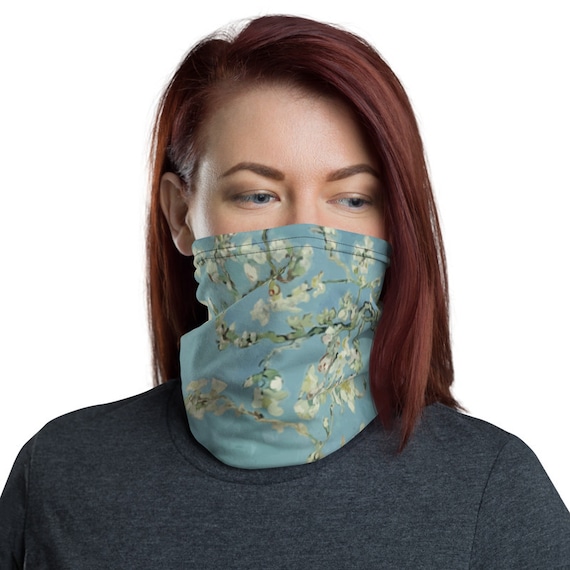 Almond Blossoms, Neck Gaiter, Vincent Van Gogh, Headband, Bandana