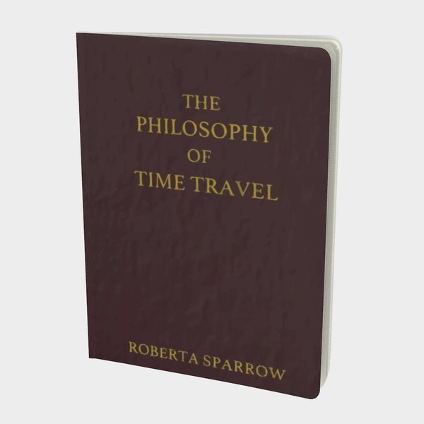 The Philosophy Of Time Travel, Large 7.25"x10" Paperback Journal, [Formats: Blank, Ruled, Graph or Bullet], Notebook, Donnie Darko Book