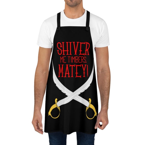 Shiver Me Timbers, Cookout Apron, Crossed Cutlasses, Pirate